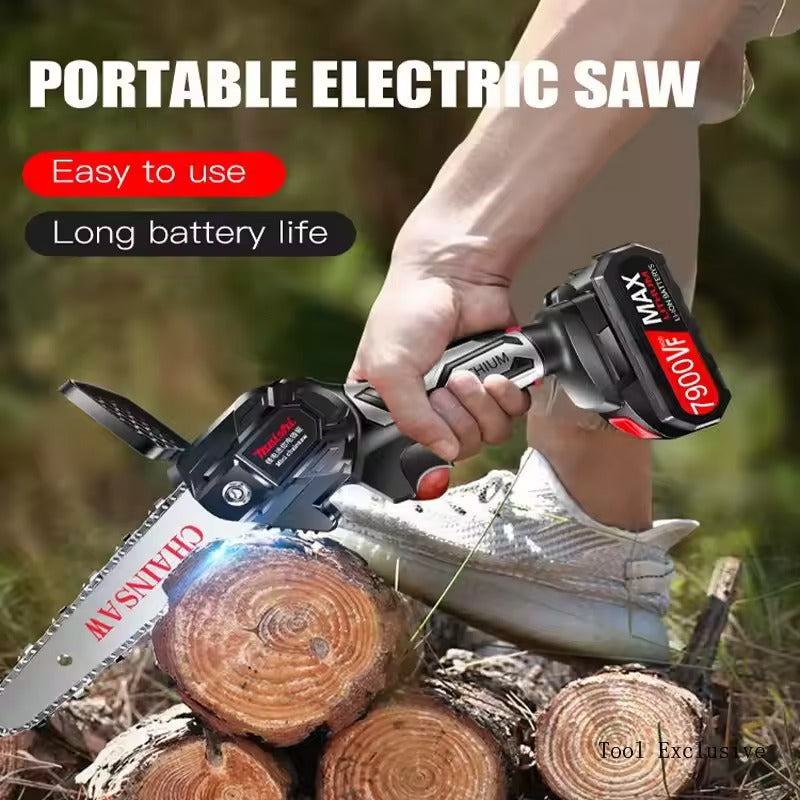 Rechargeable Cordless Mini Chainsaw.