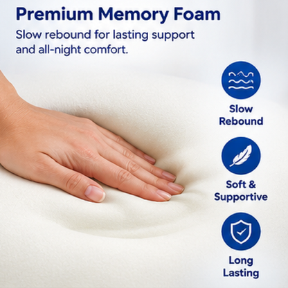 Memory Foam Leg Pillow – Slow-Rebound Knee Support for Side Sleepers