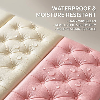 Classic Self-Adhesive Wall Stickers – Waterproof Moisture-Resistant Wallpaper for Bedroom Decor