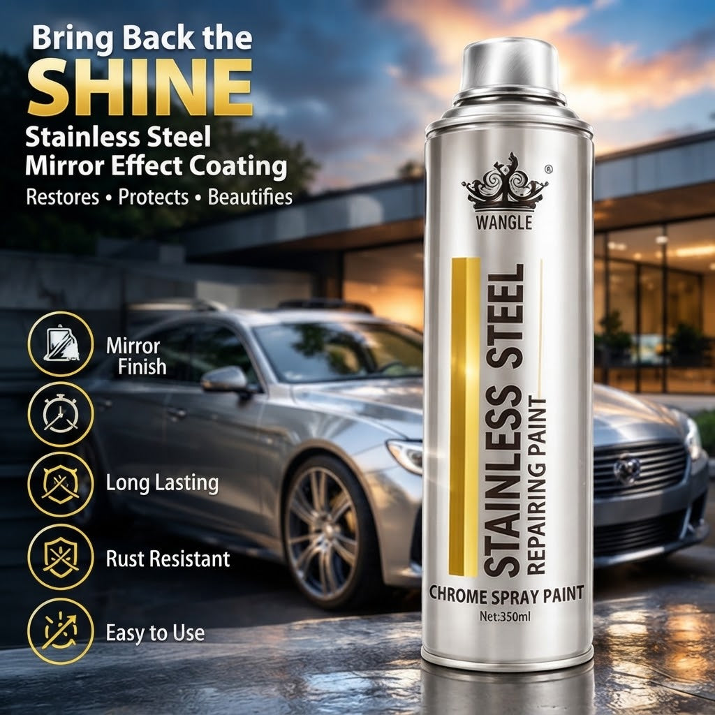 350ml Metallic Repair Spray Paint Stainless Steel Coating