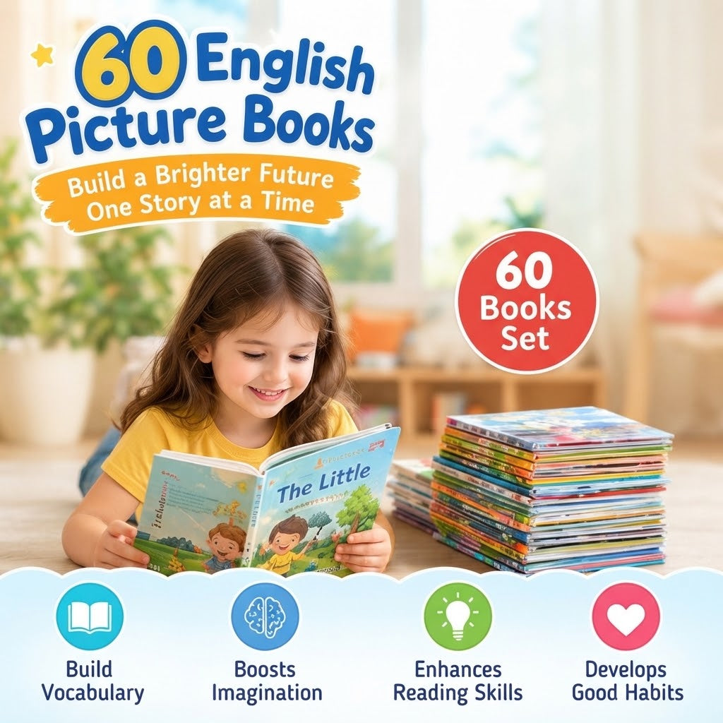 Children’s English Picture Book Set – 60 Books for Early Learning