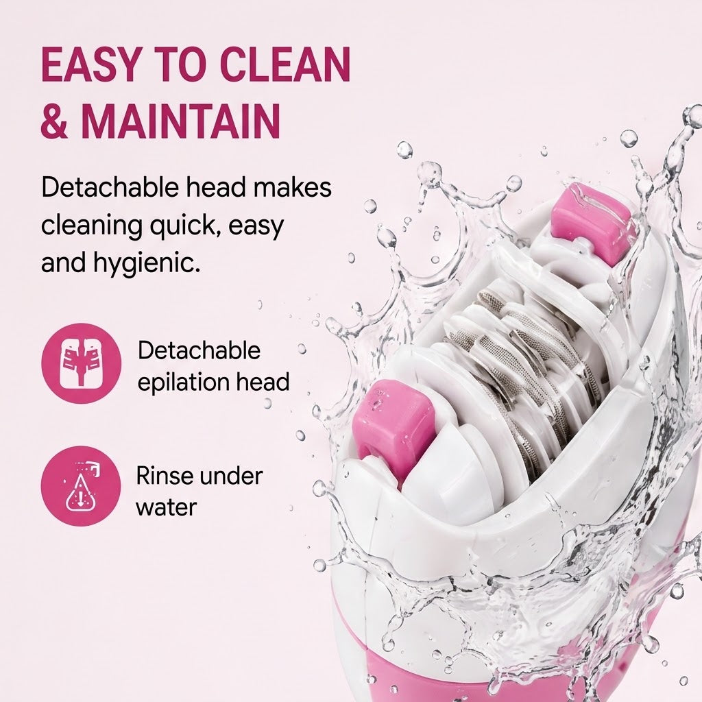 Women's Rechargeable Epilator – USB Electric Hair Remover with Trimmer