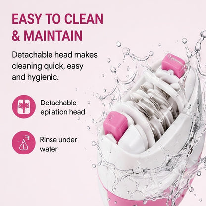 Women's Rechargeable Epilator – USB Electric Hair Remover with Trimmer