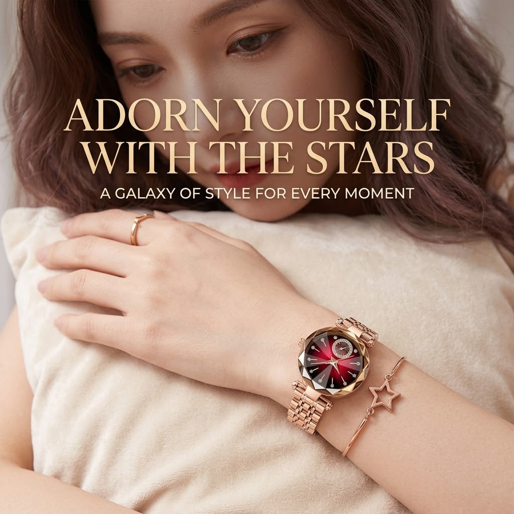 Girls' Starry Sky Watch – Korean Style Alloy Fashion Accessories
