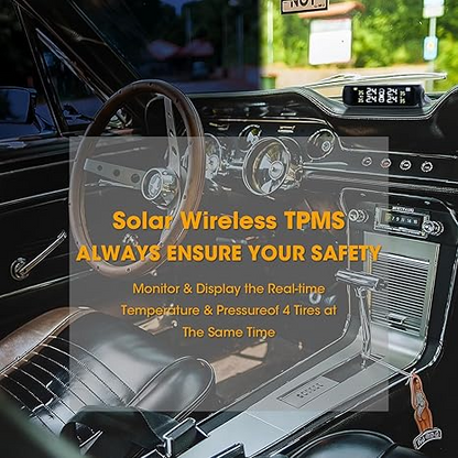 Solar-Powered Tire Pressure Monitoring System – Wireless Car TPMS