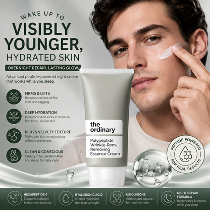 Hexapeptide Cream – Hyaluronic Acid & Ubiquinone Moisturizer for Firming & Smoothing