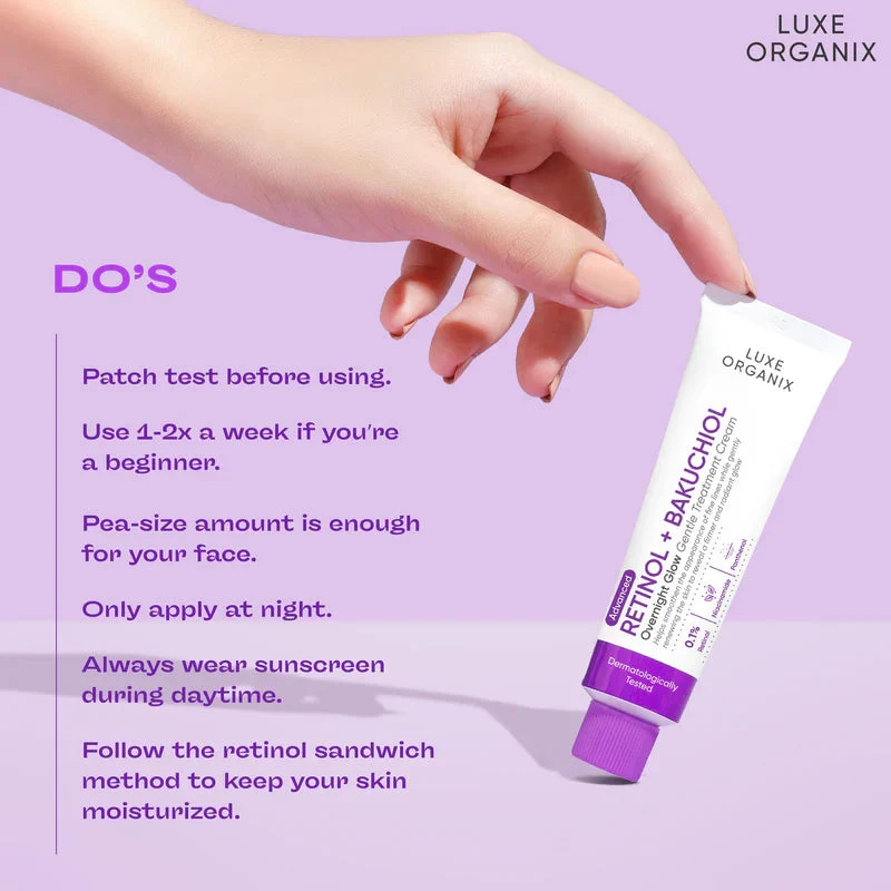 Retinol Overnight Cream Panthenol Renewing Night Moisturizer