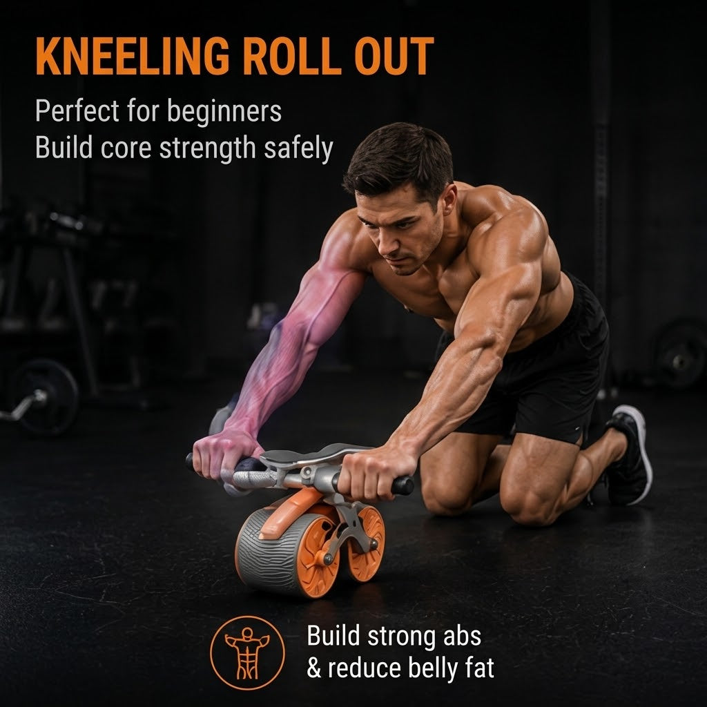 Automatic Rebound Ab Wheel – Abdominal & Core Training Equipment
