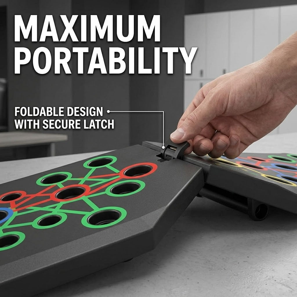 Portable Push-Up Board – Adjustable Home Workout Exercise Equipment