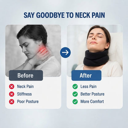 Three-Layer Foam Adjustable Cervical Neck Collar for Neck Support