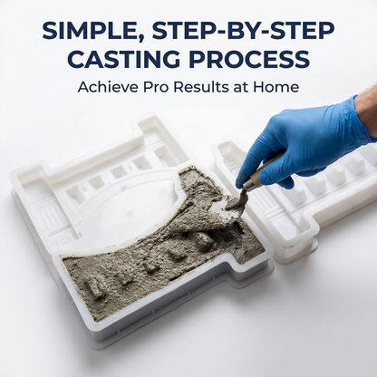 Breeze Block Plastic Mold 30×20×10cm – Decorative Concrete Block Casting Mold for Villa Construction