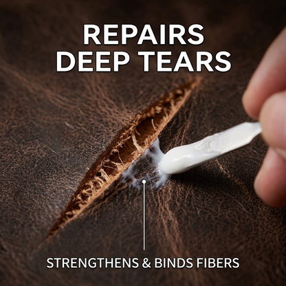 Leather Repair Kit – Multi-Purpose Leather Tear & Scratch Repair for Sofas, Shoes & Bags