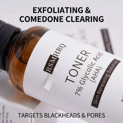 7% Glycolic Acid Acne Toner – Exfoliating, Pore-Clearing & Oil-Control Face Treatment