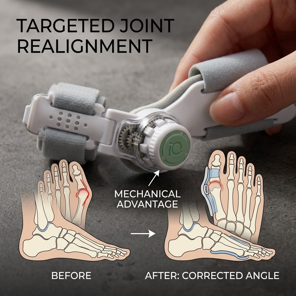 Adjustable Bunion Splint – Hallux Valgus Orthotic Support with Silicone Pad