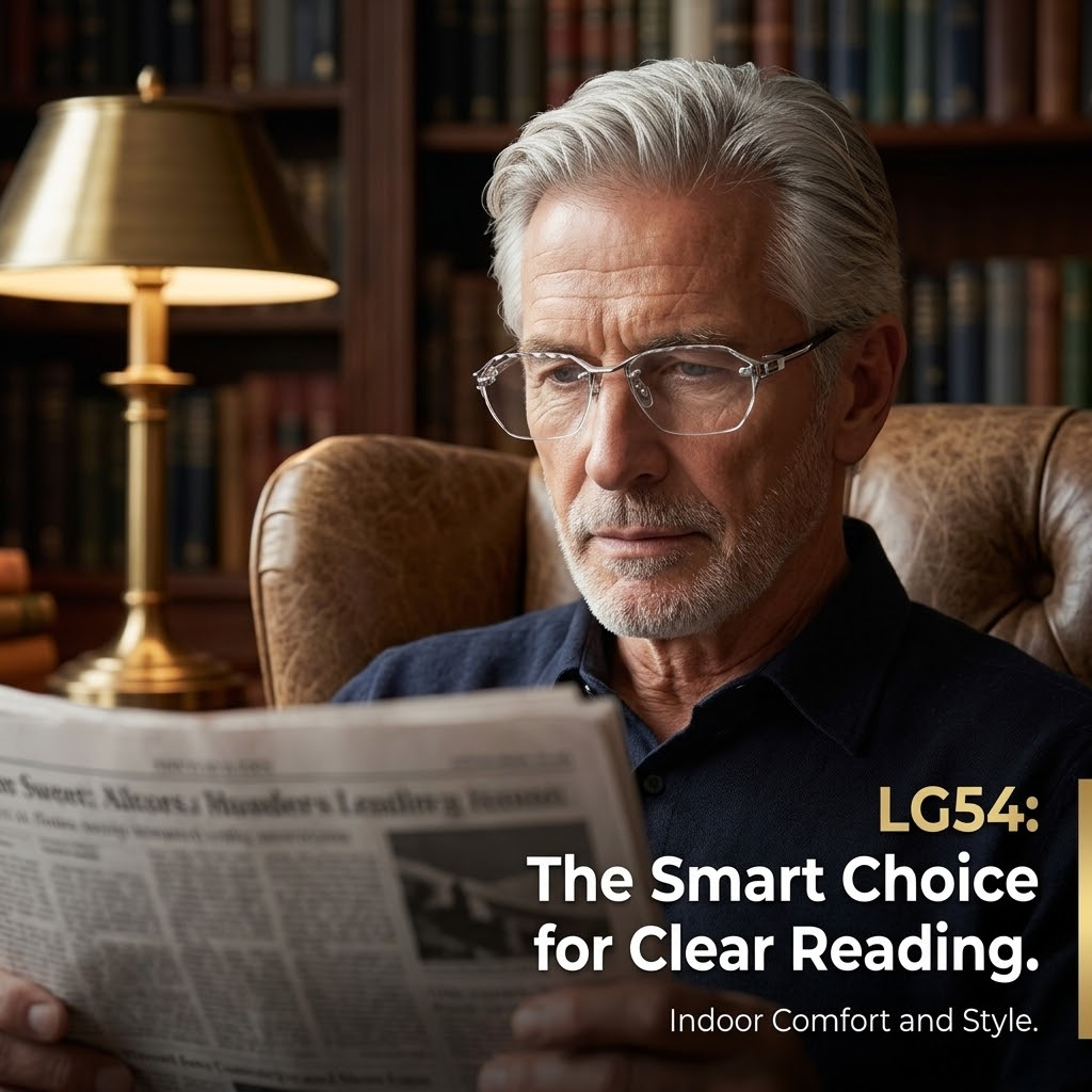 Rimless Reading Glasses – Gradient Light-Blocking Small Frame Eyewear for Seniors
