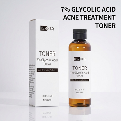 7% Glycolic Acid Acne Toner – Exfoliating, Pore-Clearing & Oil-Control Face Treatment