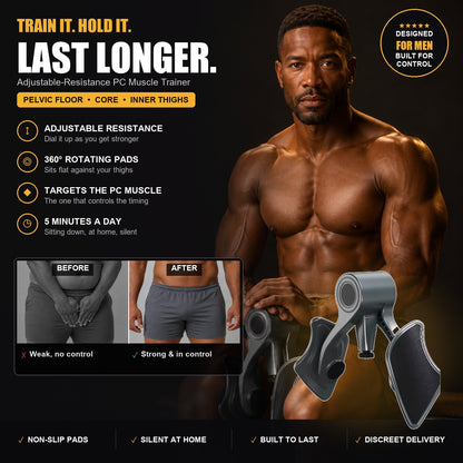 PC Muscle Trainer for Men – Adjustable Resistance Pelvic Floor & Kegel Exerciser