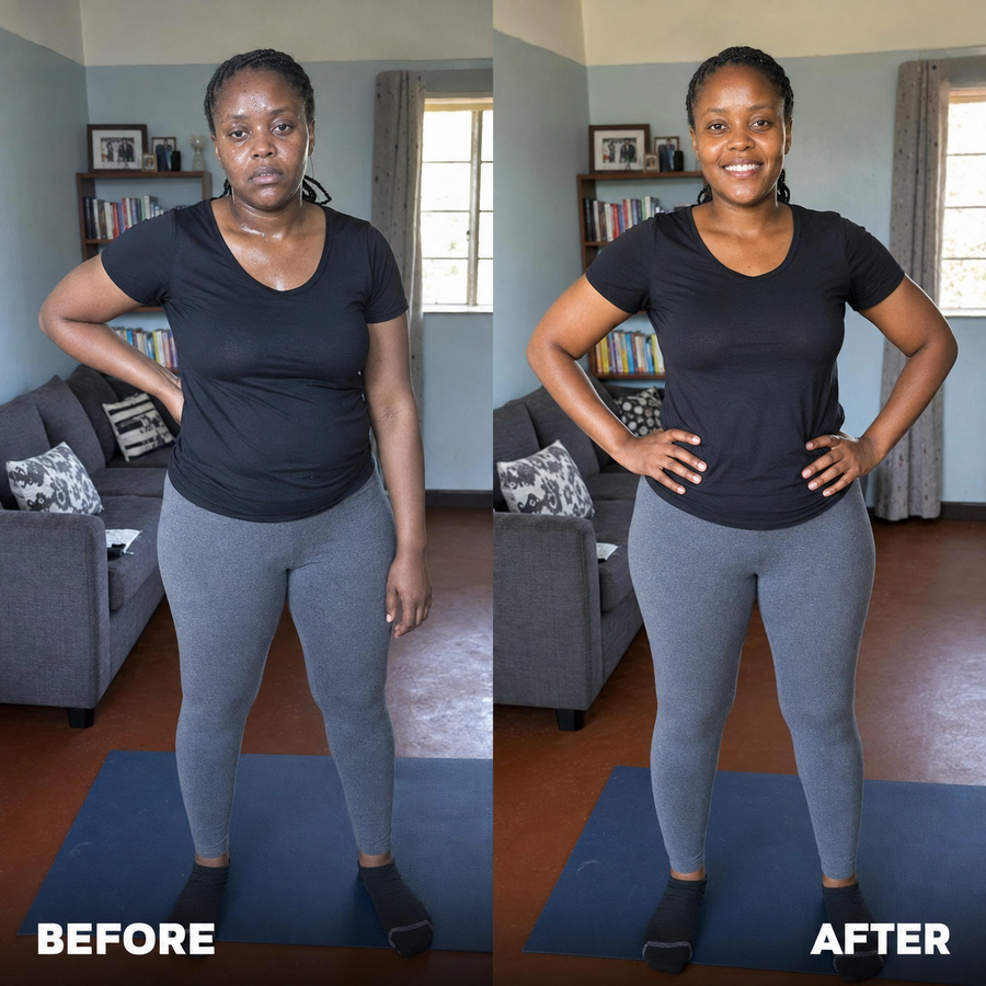 Squats, walks around Karura, the whole routine, and the inner thigh stays soft. That muscle only fires when you squeeze it.