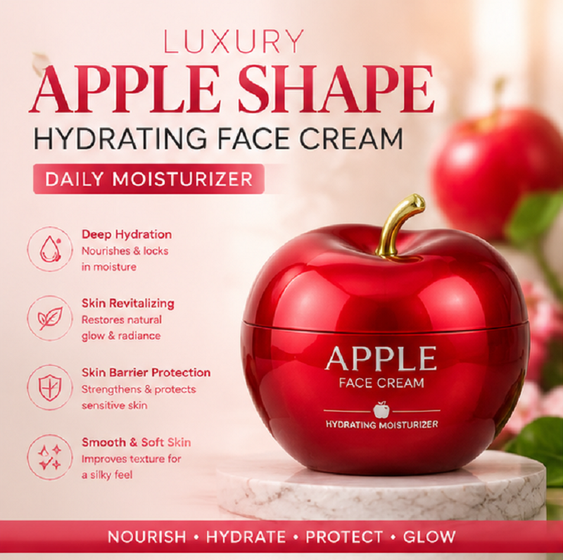 Luxury Apple Shape Hydrating Face Cream Daily Moisturizer