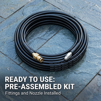 High-Pressure Sewer Jetter Hose – Steel Wire Braided Neoprene Rubber Cleaning Hose