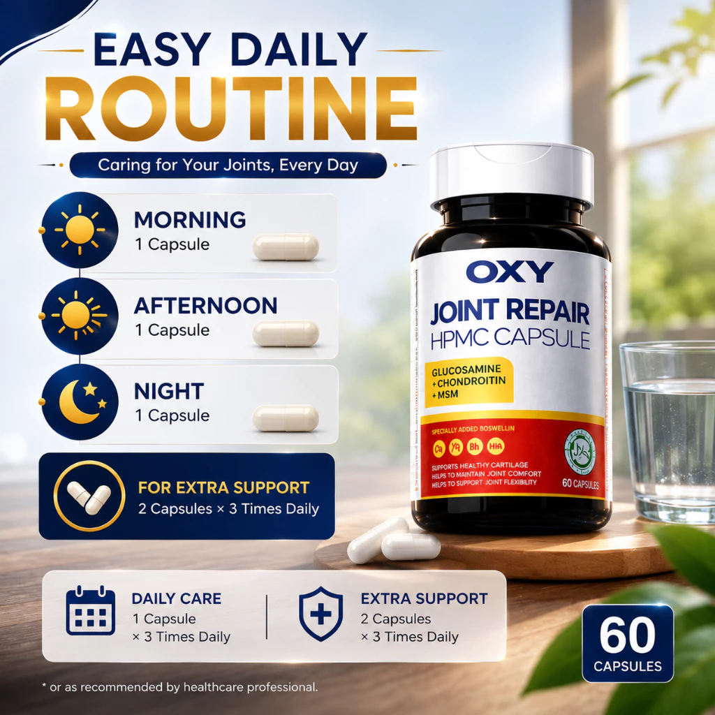 Joint Support Supplement – Glucosamine, Chondroitin & MSM for Mobility & Daily Wellness