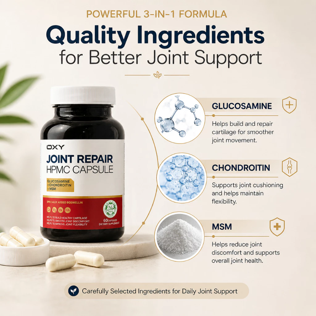 Joint Support Supplement – Glucosamine, Chondroitin & MSM for Mobility & Daily Wellness