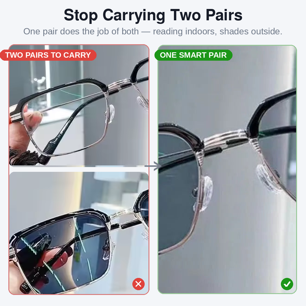 Photochromic Sunglasses – Light-Adaptive Lenses for Indoors & Outdoors