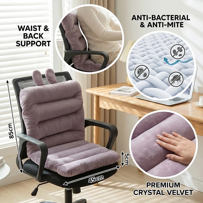 Soft Washable Chair Cushion – Cute Lumbar Support Pillow & Comfortable Seat Pad