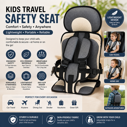 Lightweight Kids Portable Seat – Anti-Slip Outdoor Travel Chair with Removable Design