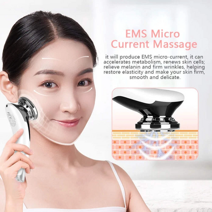 LED Facial Massager Handheld Face Beauty & Cleansing Device