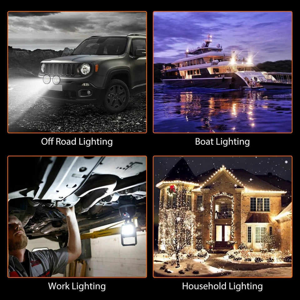4-Inch 99W LED Pod Light – High-Performance Off-Road Driving Lamp
