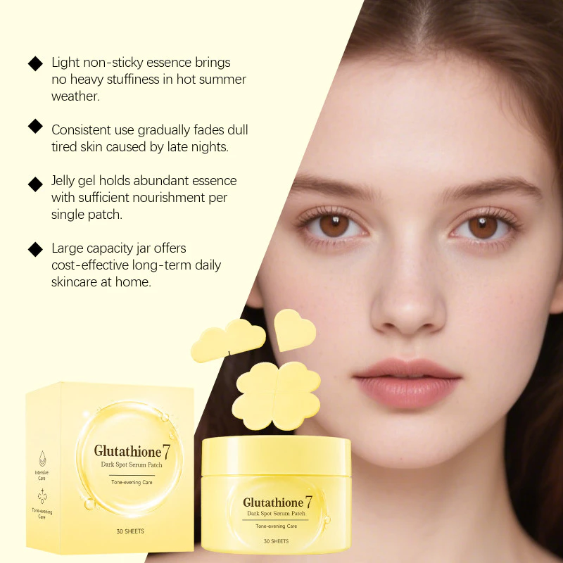 Glutathione Brightening Patches – Radiance Booster for Dark Spot &amp; Even-Tone Facial Skincare