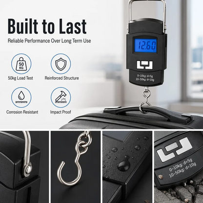 50kg – 10g High-Accuracy Electronic Weighing Scale with LCD Backlight & Metal Hook