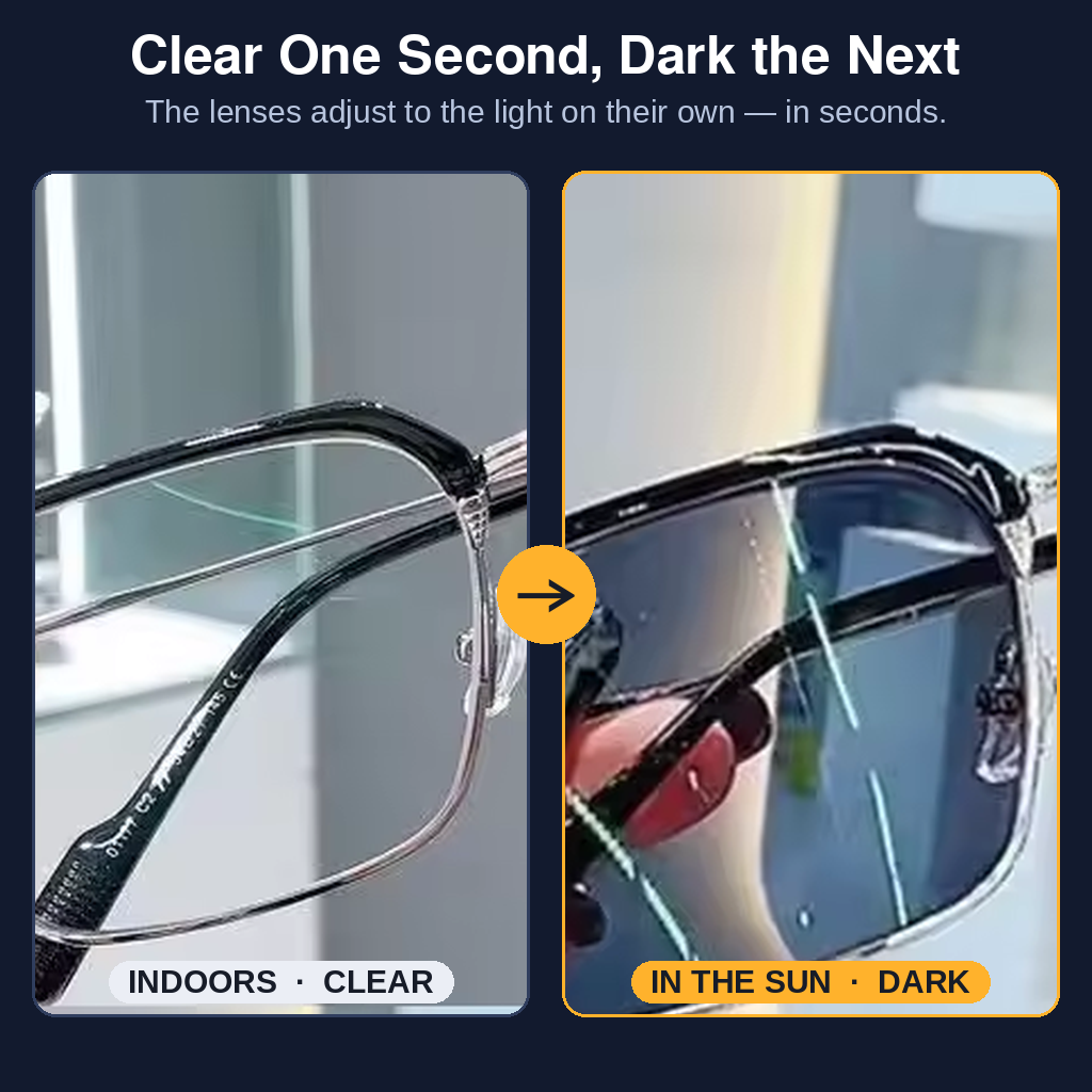 Photochromic Sunglasses – Light-Adaptive Lenses for Indoors & Outdoors