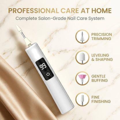 3-in-1 Electric Nail Trimmer – Nail Sharpener, Polisher & LED Lamp